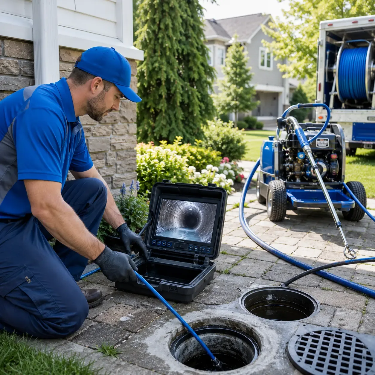Outdoor drain cleaning professionals serving Waukesha, WI